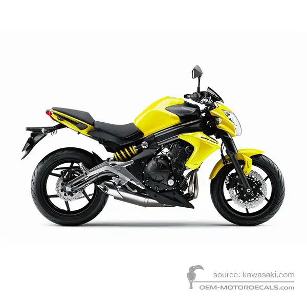 Kawasaki ER650 ER6N 2012 - Amarillo - Pearl Shining Yellow