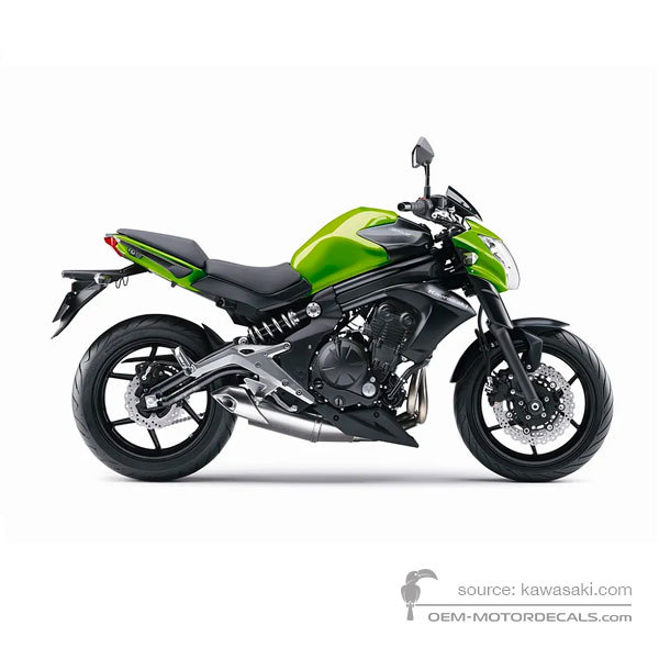 Pegatinas para Kawasaki ER650 ER6N 2013 - Verde • Kawasaki Pegatinas OEM