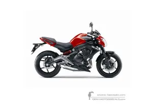 Decals for Kawasaki ER650 ER6N 2013 - Red • Kawasaki OEM Decals