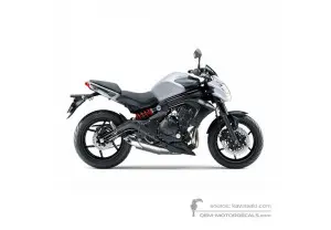 Decals for Kawasaki ER650 ER6N 2014 - White • Kawasaki OEM Decals