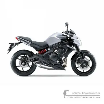 Kawasaki ER650 ER6N 2014 - Biały - Pearl Flat Stardust White