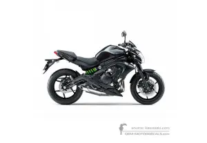 Pegatinas para Kawasaki ER650 ER6N 2014 - Negro • Kawasaki Pegatinas OEM