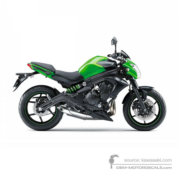 Decals for Kawasaki ER650 ER6N 2015 - Green • Kawasaki OEM Decals