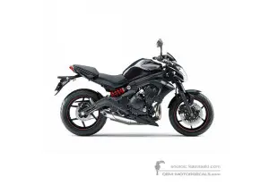 Decals for Kawasaki ER650 ER6N 2015 - Black • Kawasaki OEM Decals