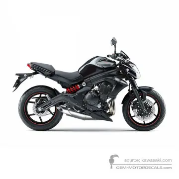 Kawasaki ER650 ER6N 2015 - Negro - Metallic Spark Black