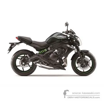 Kawasaki ER650 ER6N 2016 - Nero - Metallic Carbon Gray