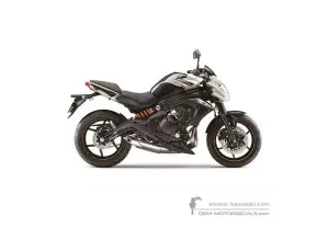 Pegatinas para Kawasaki ER650 ER6N 2016 - Blanco • Kawasaki Pegatinas OEM