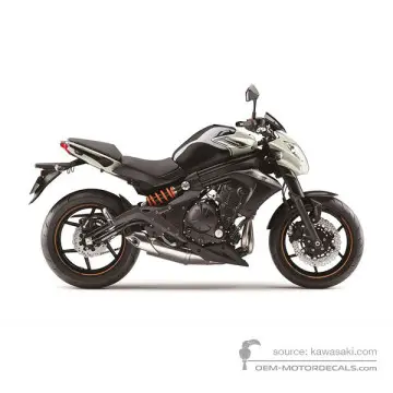 Kawasaki ER650 ER6N 2016 - Blanc - Urban City White