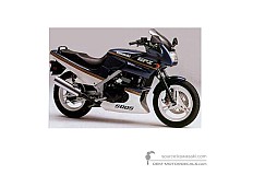 Autocollants pour Kawasaki GPZ500S 1989 - Bleu • Kawasaki Autocollants OEM