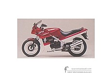 Autocollants pour Kawasaki GPZ500S 1991 - Rouge • Kawasaki Autocollants OEM