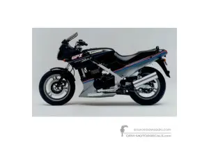 Stickers voor Kawasaki GPZ500S 1991 - Zwart • Kawasaki OEM Stickers