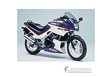 Pegatinas para Kawasaki GPZ500S 1992 - Azul Blanco • Kawasaki Pegatinas OEM