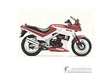 Autocollants pour Kawasaki GPZ500S 1993 - Rouge • Kawasaki Autocollants OEM