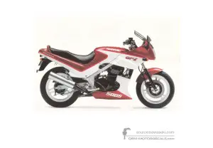 Stickers voor Kawasaki GPZ500S 1993 - Rood • Kawasaki OEM Stickers