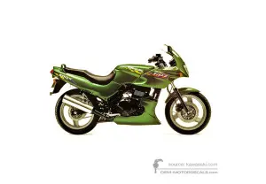 Stickers voor Kawasaki GPZ500S 1994 - Groen • Kawasaki OEM Stickers