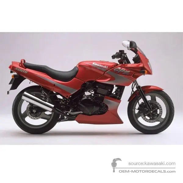 Kawasaki GPZ500S 1999 - Rojo - Candy Persimmon Red