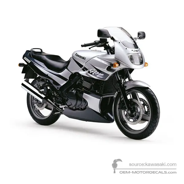Kawasaki GPZ500S 2002 - Plata - Galaxy Silver