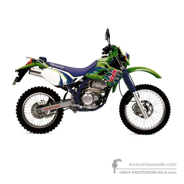 Kawasaki KLX250 1993 - Grün - Lime Green