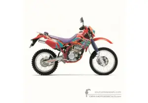 Pegatinas para Kawasaki KLX250 1993 - Rojo • Kawasaki Pegatinas OEM