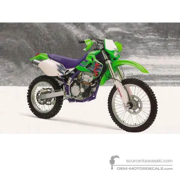 Kawasaki KLX250 1995 - Grün - Lime Green
