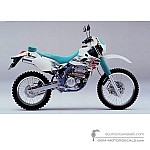 Kawasaki KLX250 1995 - Blanc