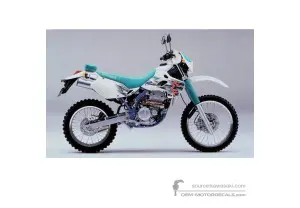 Autocollants pour Kawasaki KLX250 1995 - Blanc • Kawasaki Autocollants OEM