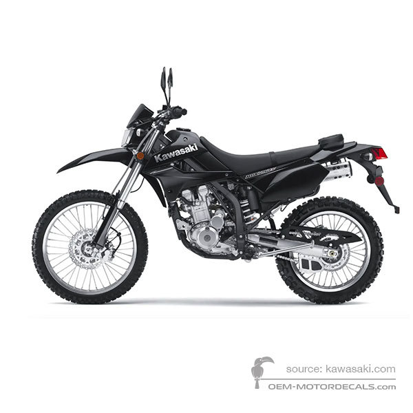 Decals for Kawasaki KLX250 2010 - Ebony • Kawasaki OEM Decals