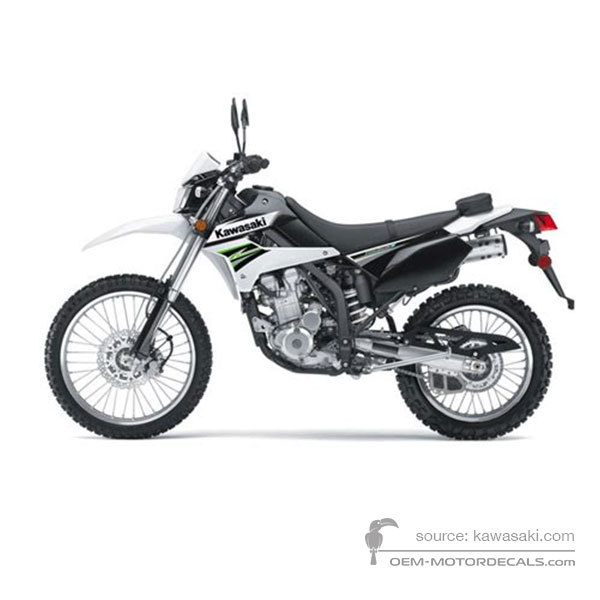 Decals for Kawasaki KLX250 2011 - White • Kawasaki OEM Decals