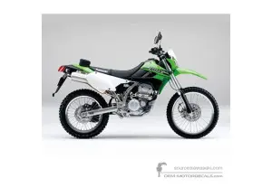 Naklejki do Kawasaki KLX250 2017 - Zielony • Kawasaki Naklejki OEM