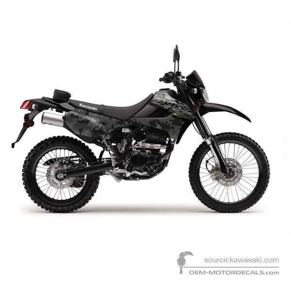Aufkleber für Kawasaki KLX250 2019 - Grau • Kawasaki OEM-Aufkleber