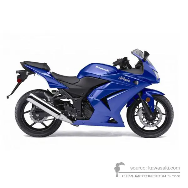 Kawasaki NINJA 250R 2009 - Blu - Candy Thunder Blue