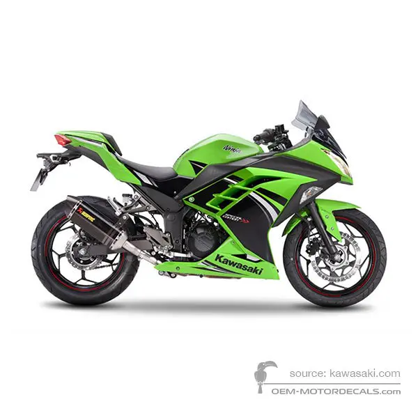 Kawasaki NINJA 300 2014 - Vert Noir - Lime Green