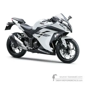 Kawasaki NINJA 300 2017 - Bianco - Pearl Blizzard White