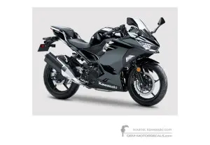 Decals for Kawasaki NINJA 400 2018 - Black • Kawasaki OEM Decals