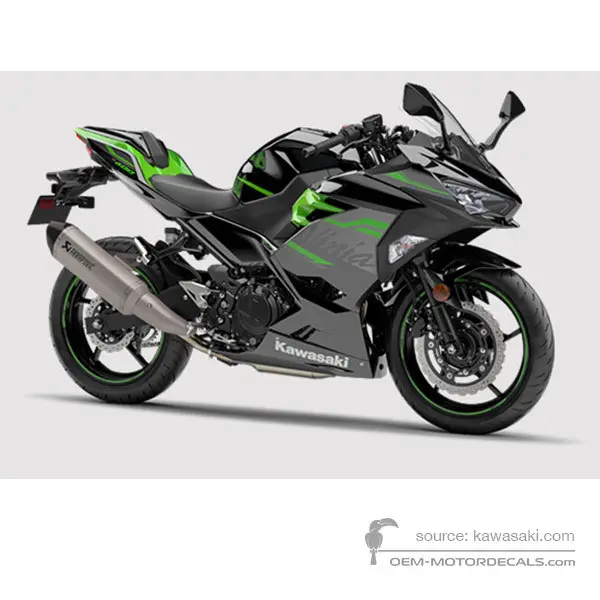 Kawasaki NINJA 400 2020 - Negro Verde - Metallic Spark Black / Lime Green