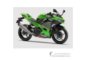 Decals for Kawasaki NINJA 400 2020 - Green Black • Kawasaki OEM Decals