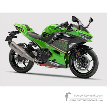 Kawasaki NINJA 400 2020 - Verde Nero - Lime green / Ebony