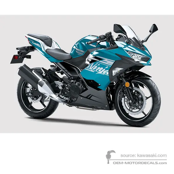 Kawasaki NINJA 400 2021 - Azul - Pearl Nightshade Teal