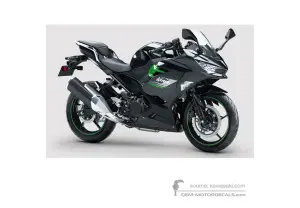 Decals for Kawasaki NINJA 400 2023 - Gray • Kawasaki OEM Decals