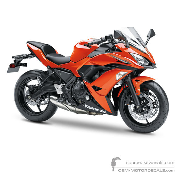 Naklejki do Kawasaki NINJA 650 2017 - Pomarańczowy • Kawasaki Naklejki OEM