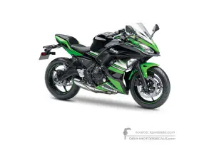 Decals for Kawasaki NINJA 650 2017 - Green Black • Kawasaki OEM Decals