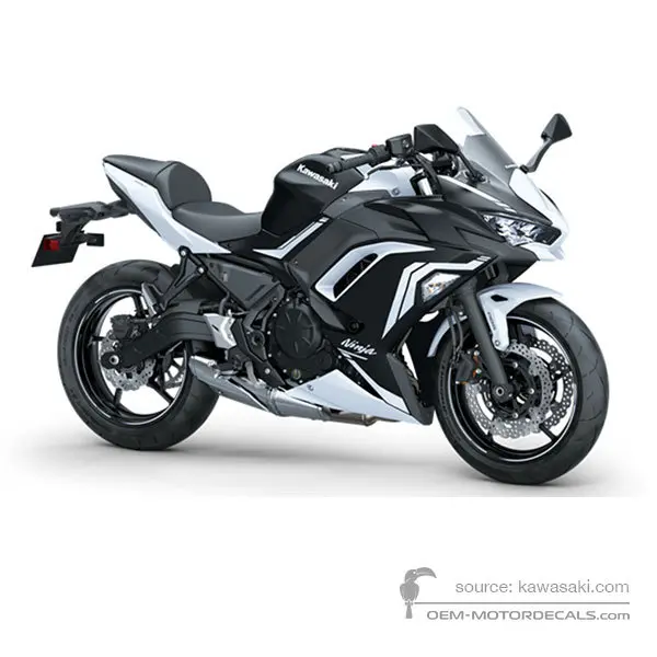 Kawasaki NINJA 650 2020 - Schwarz Weiß - Pearl Blizzard White / Ebony