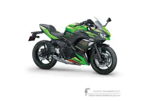 Decals for Kawasaki NINJA 650 2020 - Green Black • Kawasaki OEM Decals