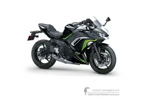 Adesivi per Kawasaki NINJA 650 2021 - Nero Bianco • Kawasaki Adesivi OEM