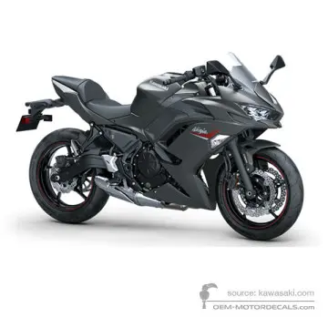 Kawasaki NINJA 650 2022 - Grigio - Metallic Matte Graphenesteel Gray