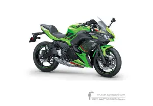 Decals for Kawasaki NINJA 650 2023 - Green Black • Kawasaki OEM Decals