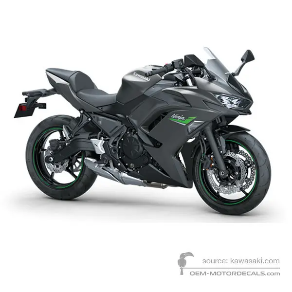 Kawasaki NINJA 650 2023 - Grau - Metallic Matte Graphenesteel Gray 68 P