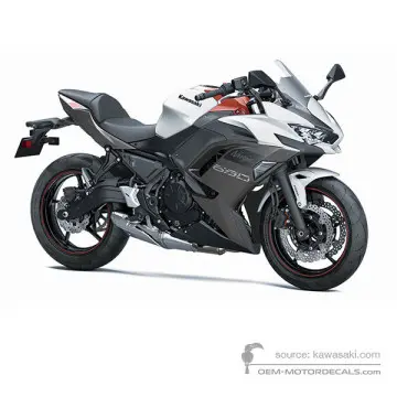 Kawasaki NINJA 650 2023 - Wit - Pearl Robotic White