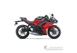 Autocollants pour Kawasaki NINJA 650 Anniversary Edition 2024 - Rouge • Kawasaki Autocollants OEM