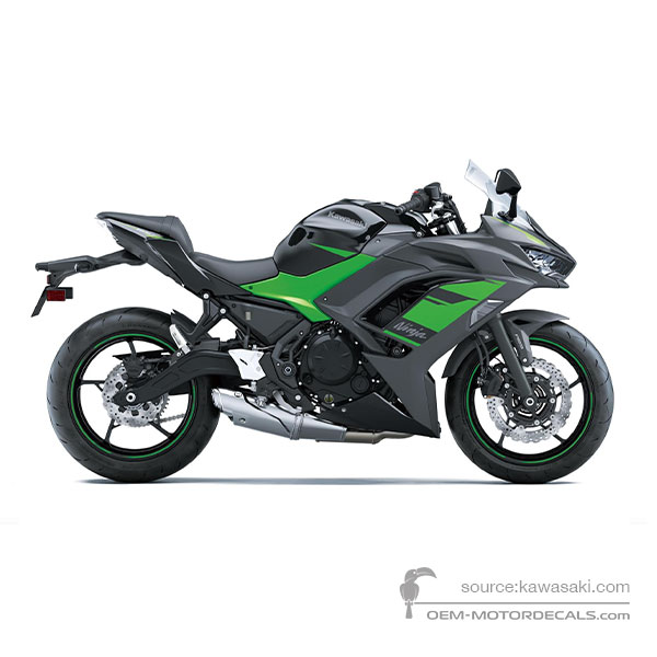 Aufkleber für Kawasaki NINJA 650 2024 - Schwarz • Kawasaki OEM-Aufkleber